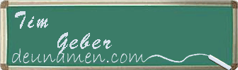 Tim Geber Visitenkarte